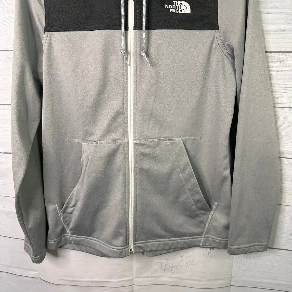 The North Face Womens Tech Mezzaluna Hoodie Jacket Full Zip Medium Gray Outdoor - Picture 4 of 9